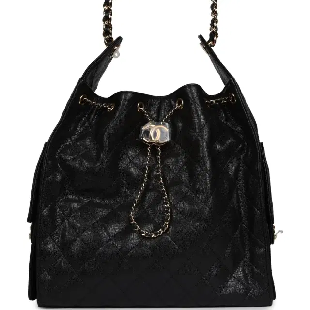 Chanel Medium 25 Hobo Bag Black Caviar Gold Hardware Chanel Medium 25 Hobo Bag Black Caviar Gold Hardware