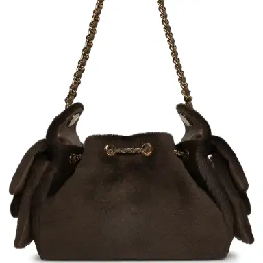 Chanel Chanel Mini 25 Hobo Bag Dark Khaki Pony Hair Gold Hardware | Thumbnail 4