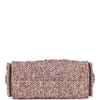 Chanel Chanel Mini 25 Hobo Bag Light Beige, Red, White Blue Tweed Boucle Gold Hardware | Thumbnail 6 Chanel Chanel Mini 25 Hobo Bag Light Beige, Red, White Blue Tweed Boucle Gold Hardware | Thumbnail 6