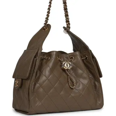 Chanel Chanel Small 25 Hobo Bag Dark Khaki Caviar Gold Hardware | Thumbnail 2 Chanel Chanel Small 25 Hobo Bag Dark Khaki Caviar Gold Hardware | Thumbnail 2