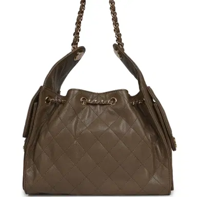 Chanel Chanel Small 25 Hobo Bag Dark Khaki Caviar Gold Hardware | Thumbnail 4 Chanel Chanel Small 25 Hobo Bag Dark Khaki Caviar Gold Hardware | Thumbnail 4