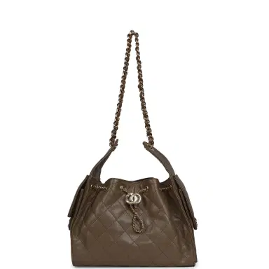 Chanel Chanel Small 25 Hobo Bag Dark Khaki Caviar Gold Hardware | Thumbnail 6 Chanel Chanel Small 25 Hobo Bag Dark Khaki Caviar Gold Hardware | Thumbnail 6