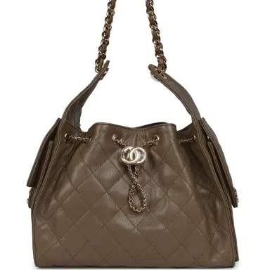 Chanel Chanel Small 25 Hobo Bag Dark Khaki Caviar Gold Hardware | Thumbnail 1 Chanel Chanel Small 25 Hobo Bag Dark Khaki Caviar Gold Hardware | Thumbnail 1