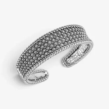 JAI JAI Kalahari Sterling Silver Concave Cuff Bangle Bracelet JJH5031B - S by The Solist | Thumbnail 2
