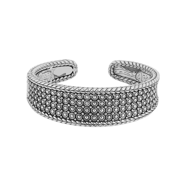 JAI JAI Kalahari Sterling Silver Concave Cuff Bangle Bracelet JJH5031B - M by The Solist