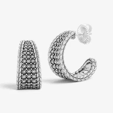 JAI JAI Kalahari Sterling Silver Concave Earrings by The Solist | Thumbnail 2