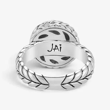 JAI JAI Sterling Silver Diamond Box Chain Statement Ring JJH6002R-DI - by The Solist | Thumbnail 4 JAI JAI Sterling Silver Diamond Box Chain Statement Ring JJH6002R-DI - by The Solist | Thumbnail 4