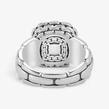 JAI JAI Sterling Silver Pave Diamond Cushion Statement Ring JJH6005R-DI - by The Solist | Thumbnail 4