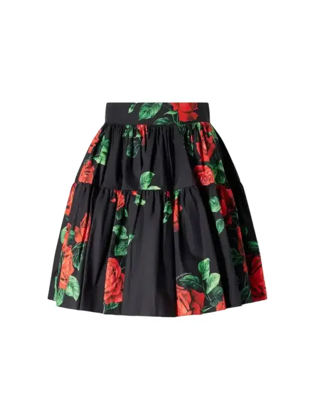 Floral-print Cotton-poplin Mini Skirt