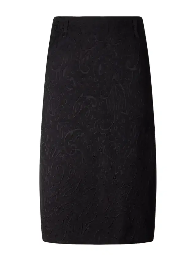 Dries Van Noten Paisley Motif Matelassé Jacquard Midi Skirt