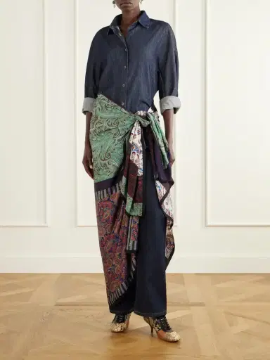 Dries Van Noten Floral-printed Satin Scarf | Thumbnail 2