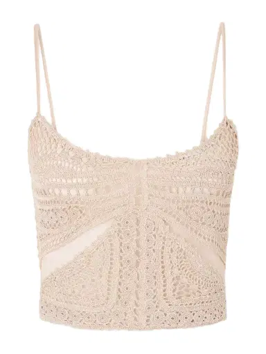 Ulla Johnson Mollie Crochet And Tulle Top | Thumbnail 1