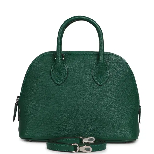 HERMÈS Hermes 1923 Bolide Mini Vert Vertigo Chevre Palladium Hardware