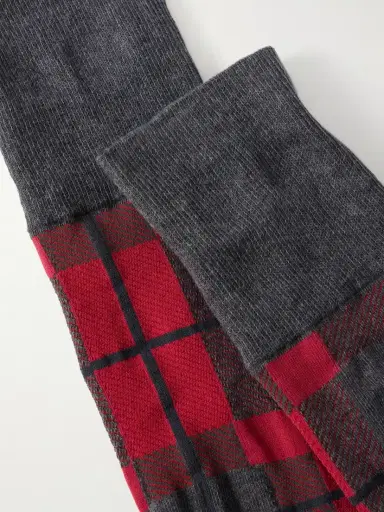 Vivienne Westwood Locharron Orb-embroidered Checked Knitted Socks | Thumbnail 2