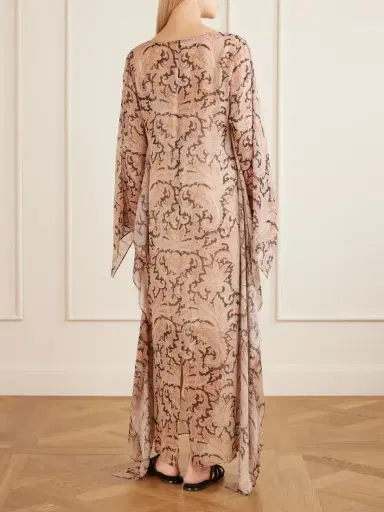 Zimmermann Valiant Cape-effect Printed Chiffon Maxi Dress | Thumbnail 3