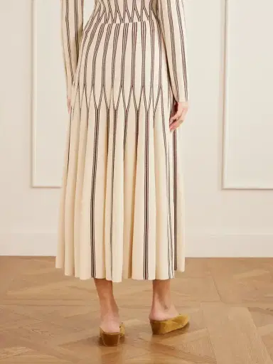 Zimmermann Valiant Striped Knitted Midi Skirt | Thumbnail 3