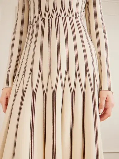Zimmermann Valiant Striped Knitted Midi Skirt | Thumbnail 4