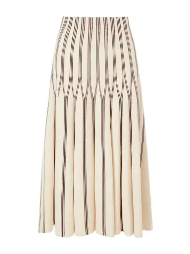 Zimmermann Valiant Striped Knitted Midi Skirt | Thumbnail 1