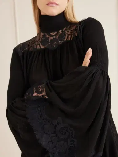 Zimmermann Valiant Lace-trimmed Lyocell-blend Blouse | Thumbnail 5