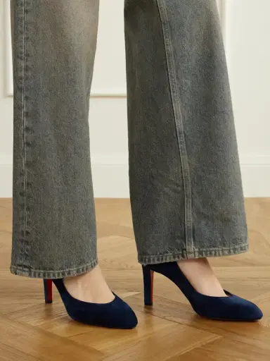 Christian Louboutin Fannylove 85 Suede Pumps | Thumbnail 2