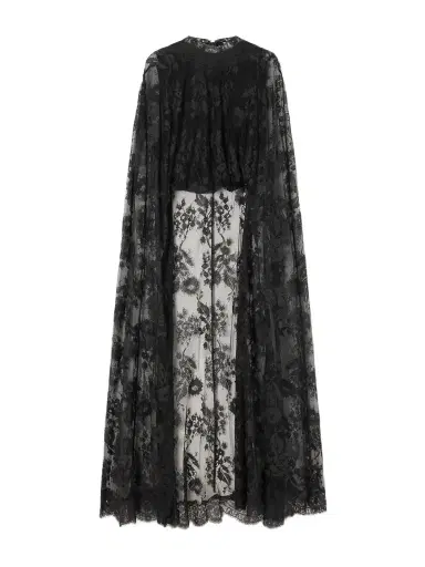 Zimmermann Valiant Cropped Cape-effect Lace Blouse | Thumbnail 1