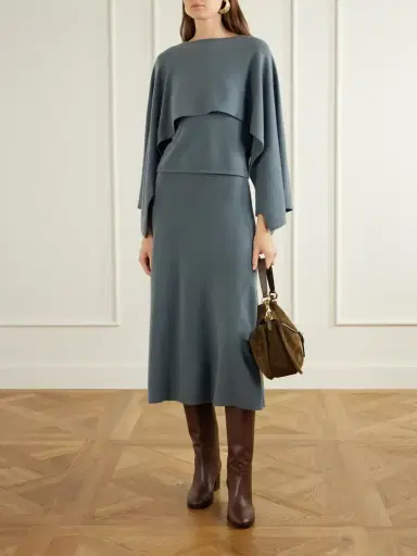 Zimmermann Valiant Draped Wool And Cashmere-blend Sweater | Thumbnail 2