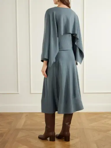 Zimmermann Valiant Draped Wool And Cashmere-blend Sweater | Thumbnail 3