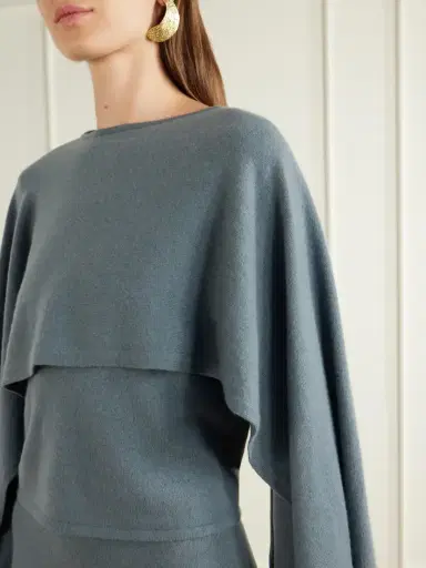 Zimmermann Valiant Draped Wool And Cashmere-blend Sweater | Thumbnail 4