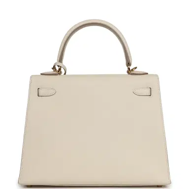 HERMÈS Hermes Kelly Sellier 25 Craie Epsom Gold Hardware | Thumbnail 4 HERMÈS Hermes Kelly Sellier 25 Craie Epsom Gold Hardware | Thumbnail 4