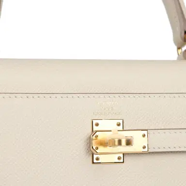 HERMÈS Hermes Kelly Sellier 25 Craie Epsom Gold Hardware | Thumbnail 7 HERMÈS Hermes Kelly Sellier 25 Craie Epsom Gold Hardware | Thumbnail 7