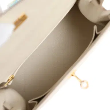 HERMÈS Hermes Kelly Sellier 25 Craie Epsom Gold Hardware | Thumbnail 9 HERMÈS Hermes Kelly Sellier 25 Craie Epsom Gold Hardware | Thumbnail 9
