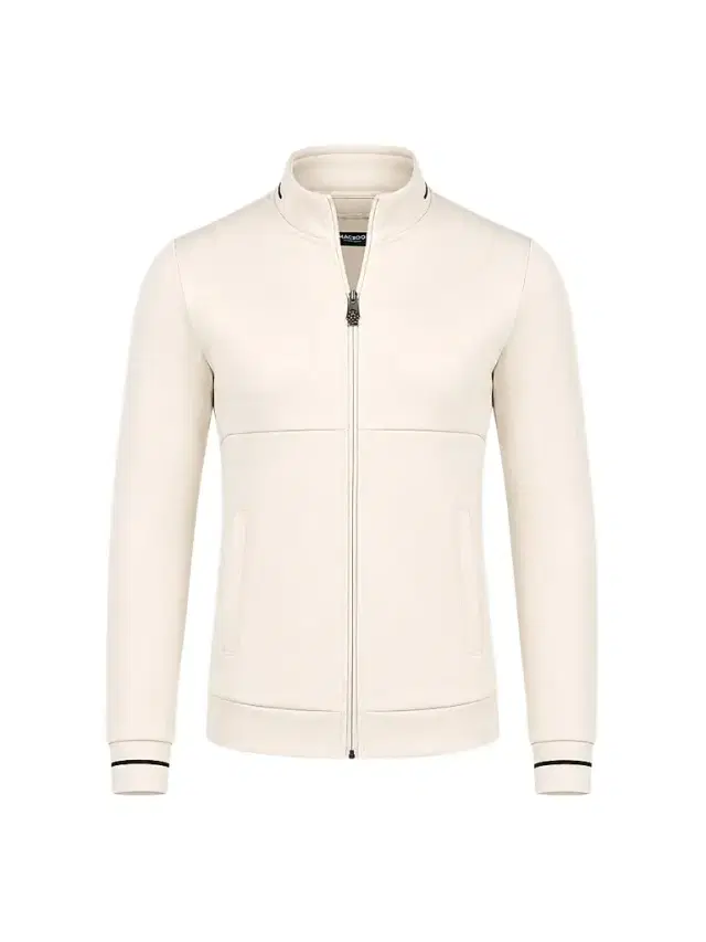 Maceoo Men's Marthyr Zip Sweater - White
