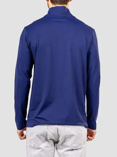 Maceoo Men's Mare Quarter-Zip Sweater - Blue | Thumbnail 6