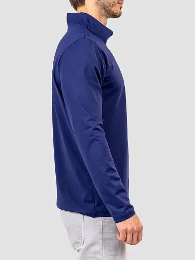 Maceoo Men's Mare Quarter-Zip Sweater - Blue | Thumbnail 7