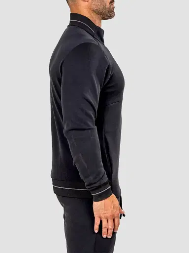 Maceoo Men's Marthyr Zip Sweater - Black | Thumbnail 5 Maceoo Men's Marthyr Zip Sweater - Black | Thumbnail 5