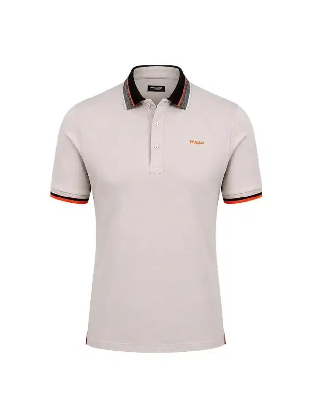 Maceoo Men's Tip Patch Polo Shirt