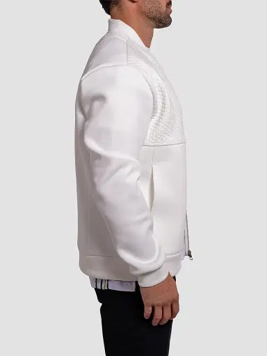Maceoo Men's Resistance Bomber Jacket - White - Size XXXXL | Thumbnail 5 Maceoo Men's Resistance Bomber Jacket - White - Size XXXXL | Thumbnail 5