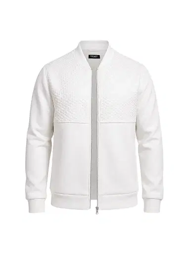 Maceoo Men's Resistance Bomber Jacket - White - Size XXXXL | Thumbnail 1 Maceoo Men's Resistance Bomber Jacket - White - Size XXXXL | Thumbnail 1