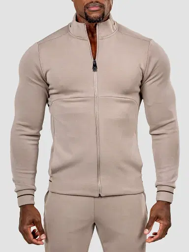 Maceoo Men's Marthyr Zip Sweater - Grey | Thumbnail 2