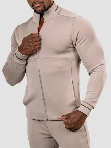 Maceoo Men's Marthyr Zip Sweater - Grey | Thumbnail 3