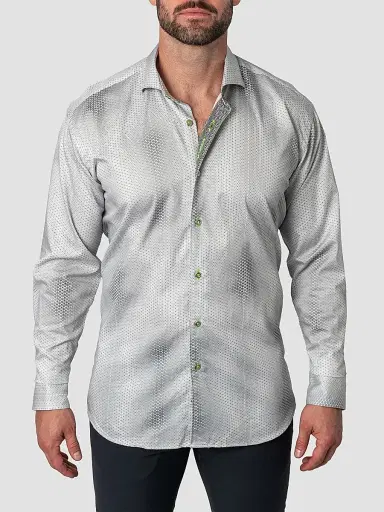 Maceoo Men's Perm Einstein Dior Shirt - White | Thumbnail 2