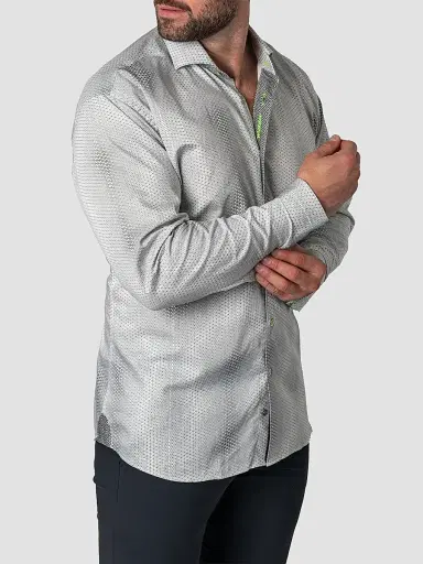 Maceoo Men's Perm Einstein Dior Shirt - White | Thumbnail 4