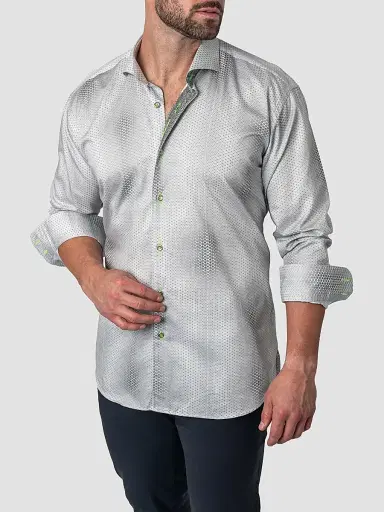 Maceoo Men's Perm Einstein Dior Shirt - White | Thumbnail 5