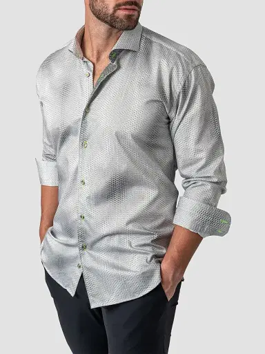 Maceoo Men's Perm Einstein Dior Shirt - White | Thumbnail 6