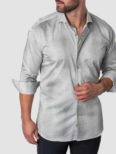 Maceoo Men's Perm Einstein Dior Shirt - White | Thumbnail 8