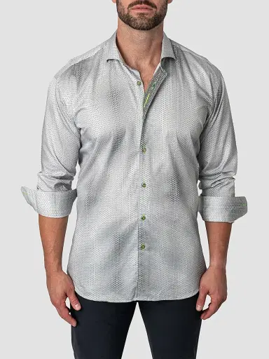 Maceoo Men's Perm Einstein Dior Shirt - White | Thumbnail 9