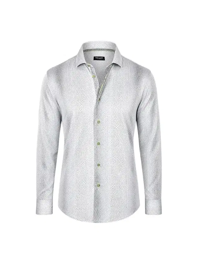 Maceoo Men's Perm Einstein Dior Shirt - White