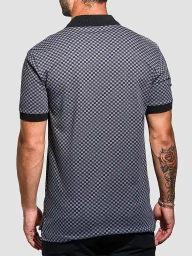 Maceoo Men's Mozart Square Tip Polo Shirt - Black | Thumbnail 8 Maceoo Men's Mozart Square Tip Polo Shirt - Black | Thumbnail 8