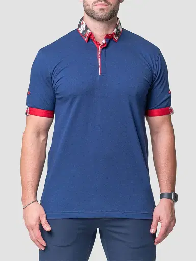 Maceoo Men's Mozart Solid Guilty Polo Shirt | Thumbnail 2