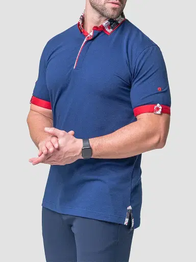 Maceoo Men's Mozart Solid Guilty Polo Shirt | Thumbnail 3